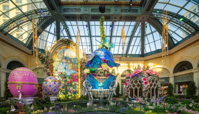 Bellagio Unveils Musical Spring Display with Dancing Gardens