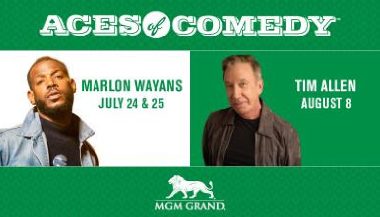 Marlon Wayans & Tim Allen Join 2026 Aces of Comedy at MGM Grand